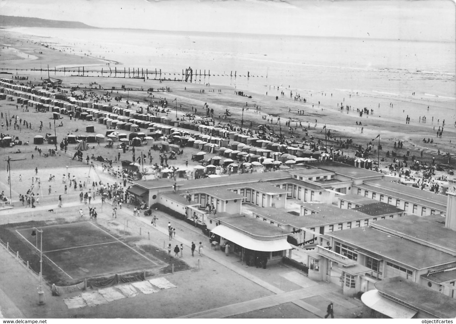 14  TROUVILLE  La Plage Vue Générale  20  (scan Recto Verso)KEVREN0773 - Trouville