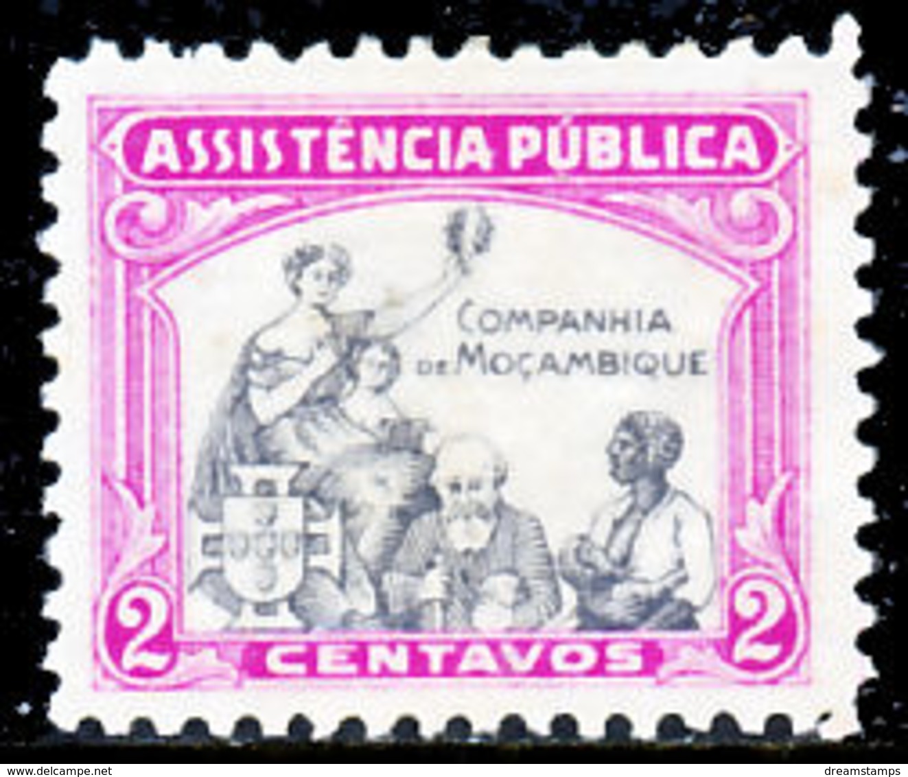 !										■■■■■ds■■ Company Postal Tax 1933 AF#2(*) "Assistência" (x2628) - Mozambique