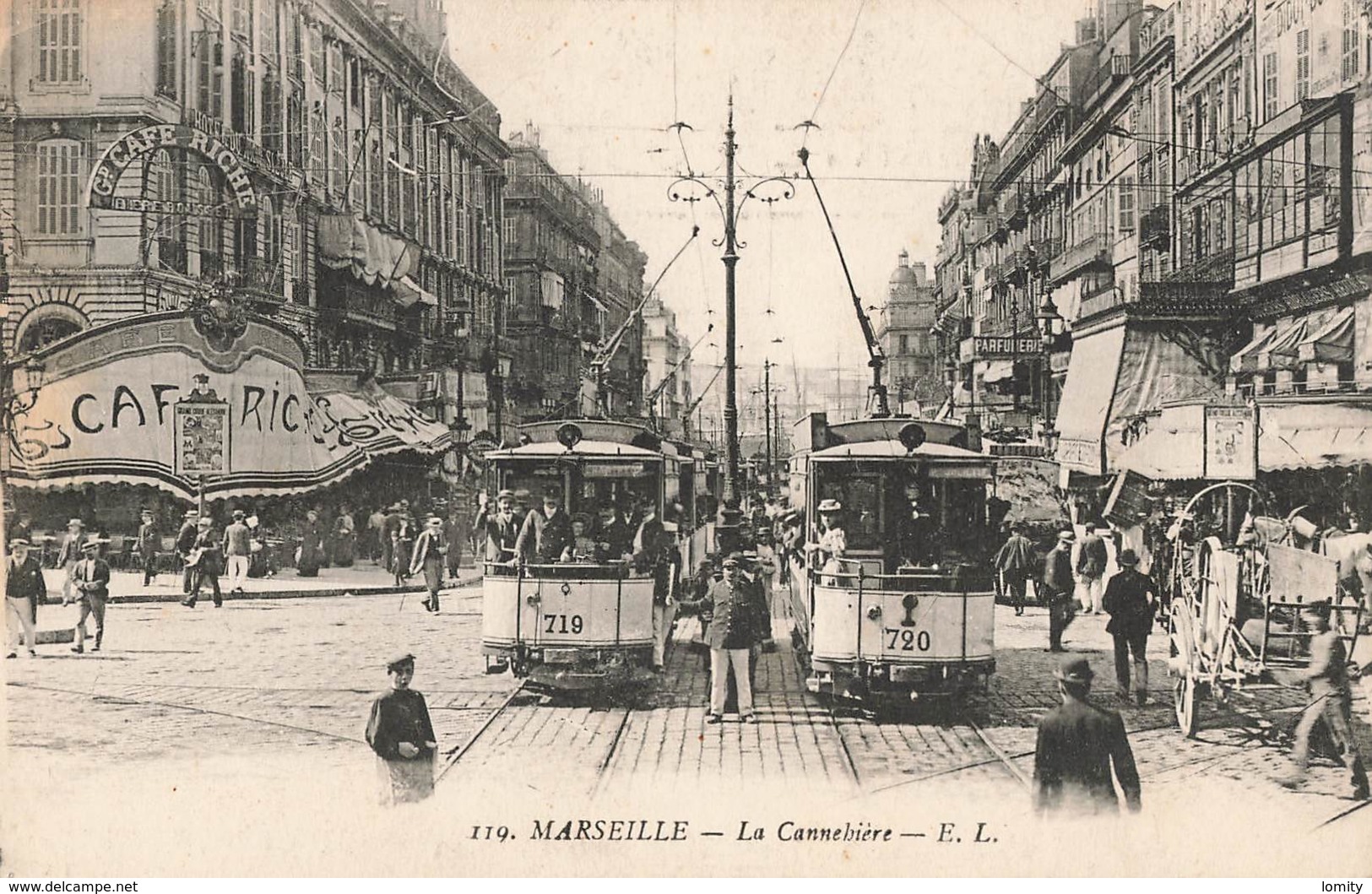 13 Marseille La Rue Cannebiere Canebiere  Tram Tramway - Canebière, Stadscentrum