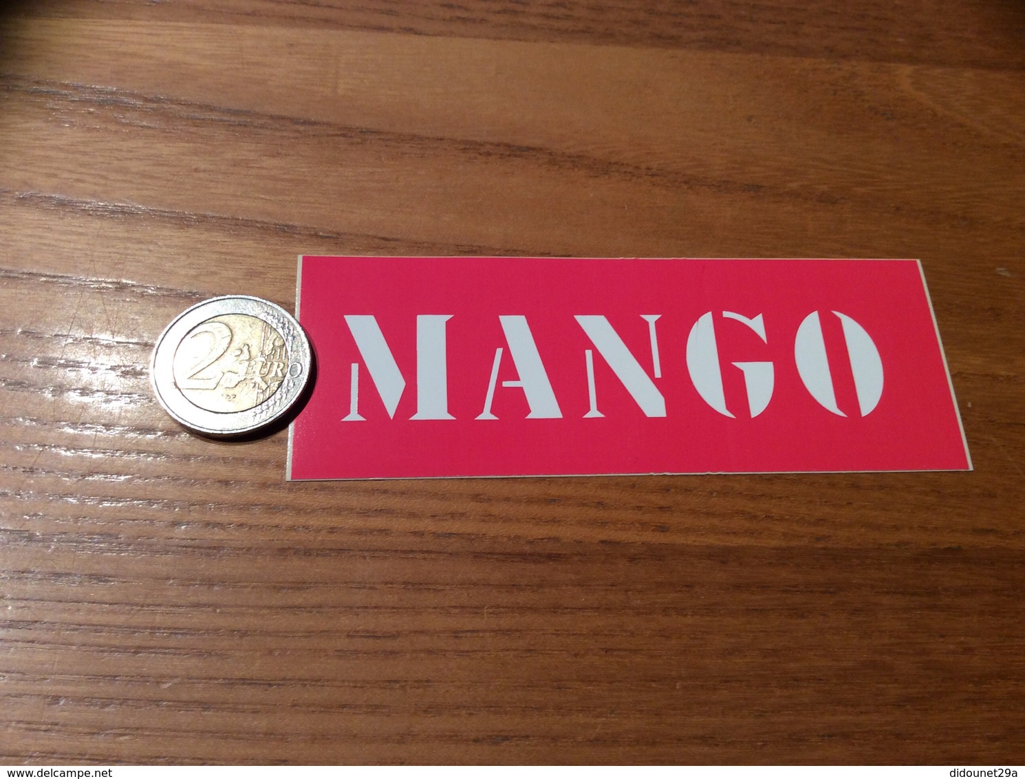 AUTOCOLLANT, Sticker «MANGO (Rose)» (vêtements) - Pegatinas