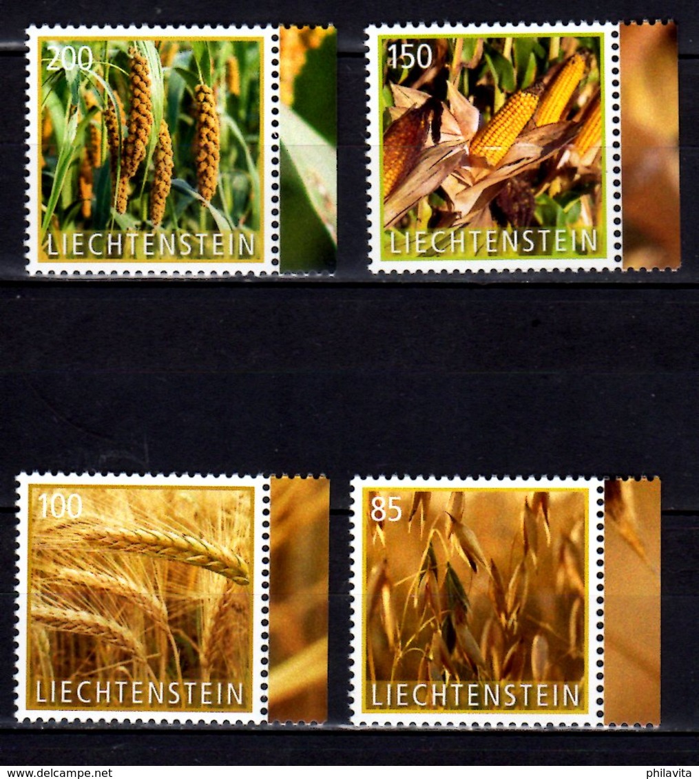2017 Liechtenstein Freimarken: Getreide / Wheets MNH** MiNr. 1847 - 1850 Food, Cereal, Wheat, Roe, Grain - Neufs