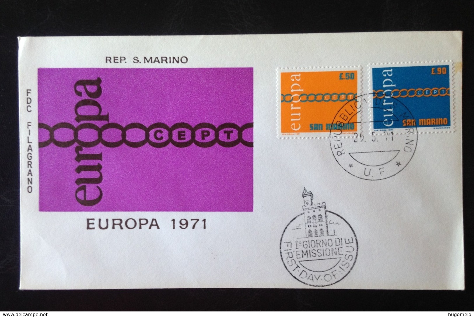 San Marino, Uncirculated FDC, « EUROPA CEPT », 1971 - FDC