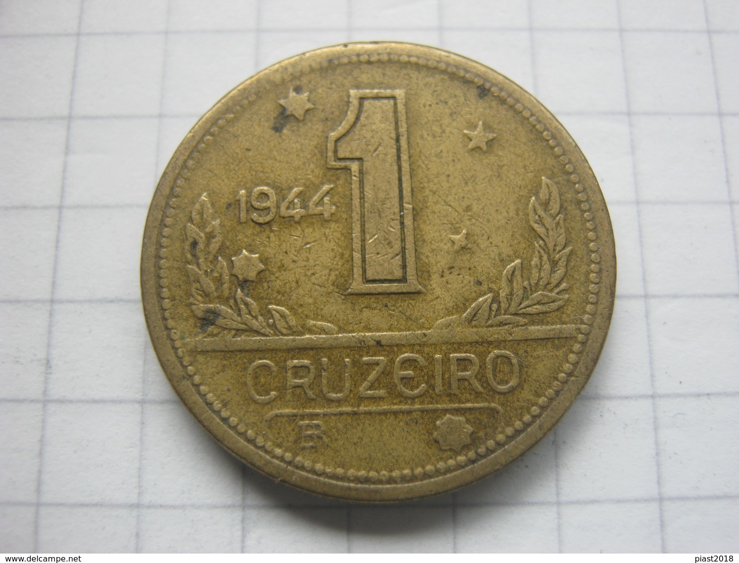 Brasil , 1 Cruzeiro 1944 - Brazilië