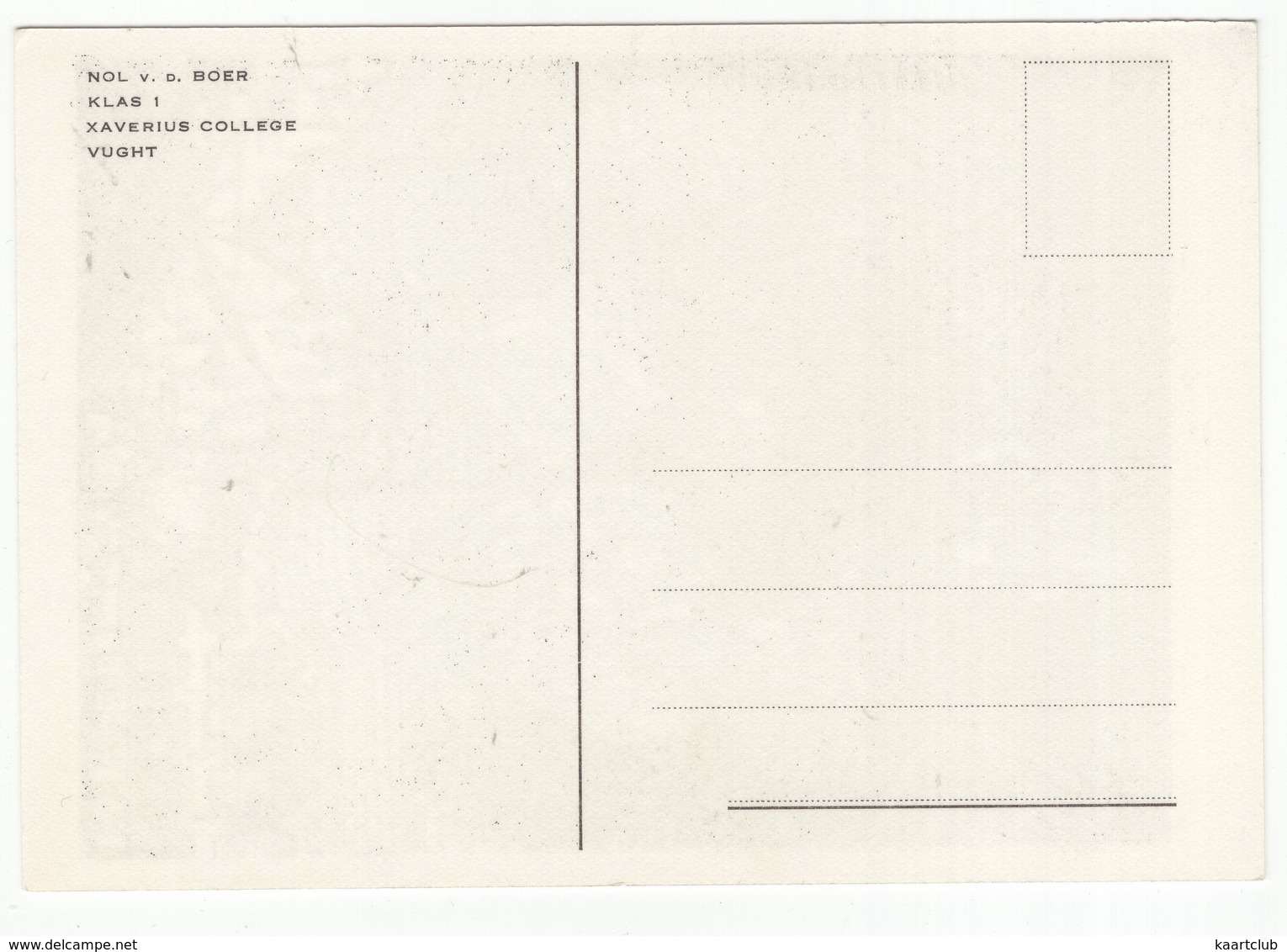 Vught - Tekening: Nol V.d. Boer - Klas 1 - Xaverius College - Vught