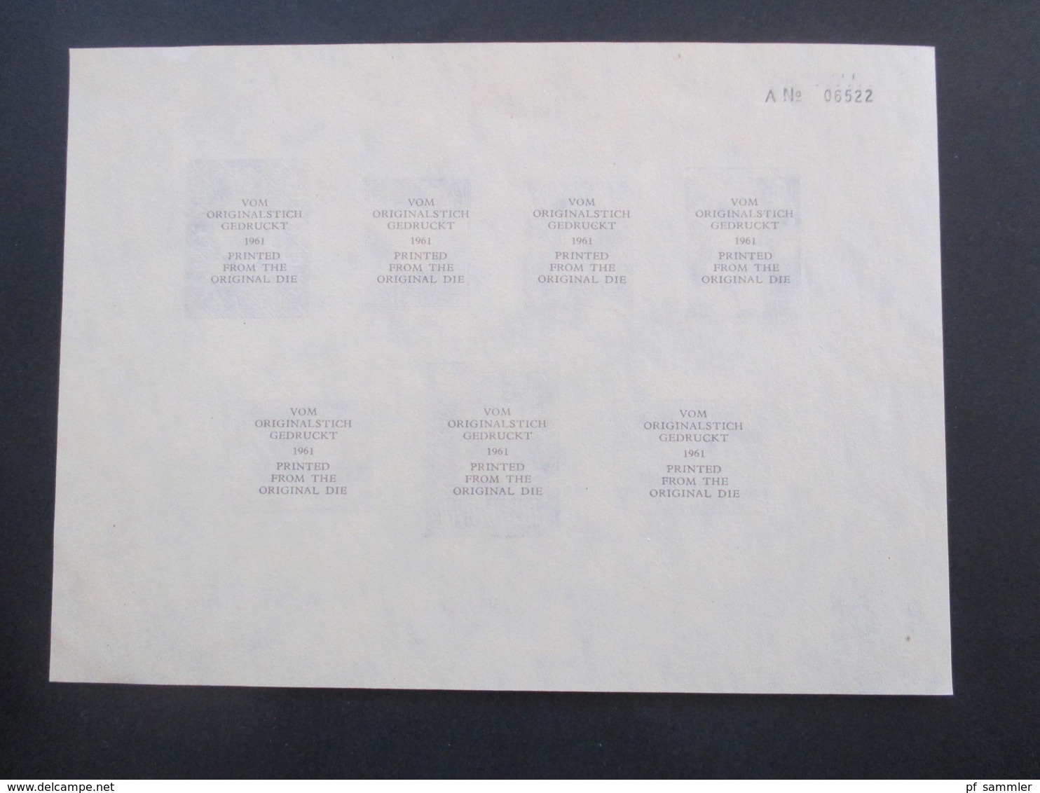 Liechtenstein 1961 Souvenir Sheets Im Andenken An Die Exhibition London 1961 - Briefe U. Dokumente
