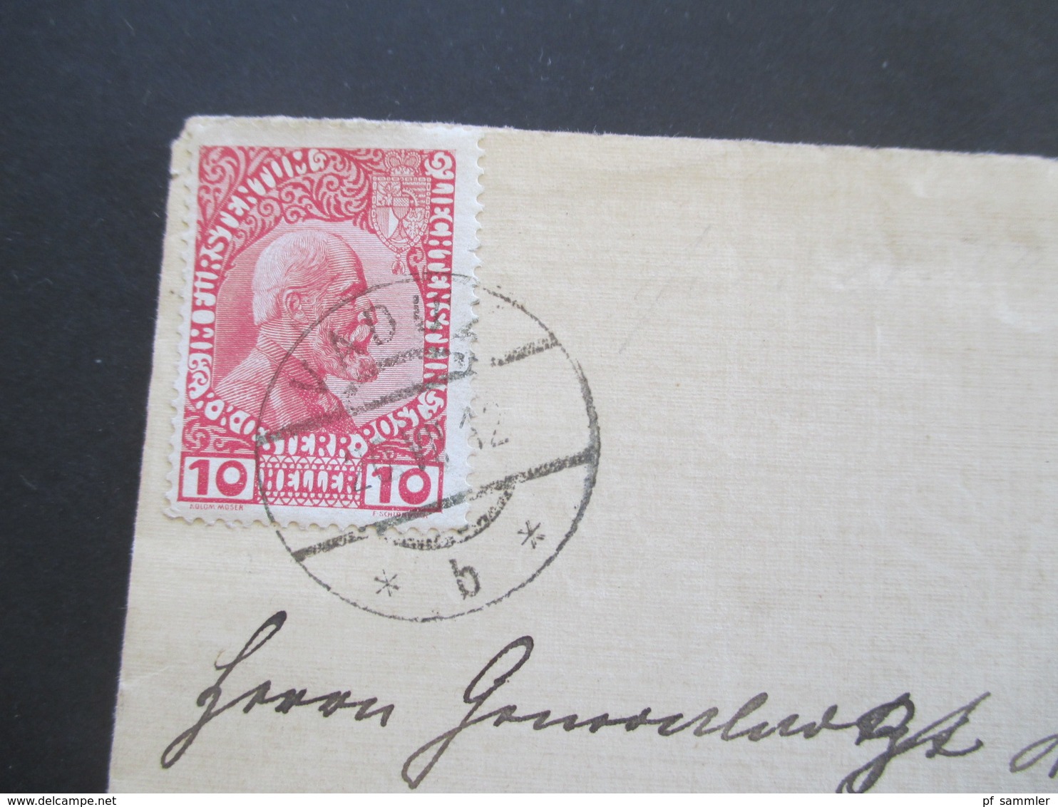 Liechtenstein Fürst Johann II. 1912 Nr. 2x EF Stempel Vaduz Auslandsbrief Nach München Gesendet - Cartas & Documentos