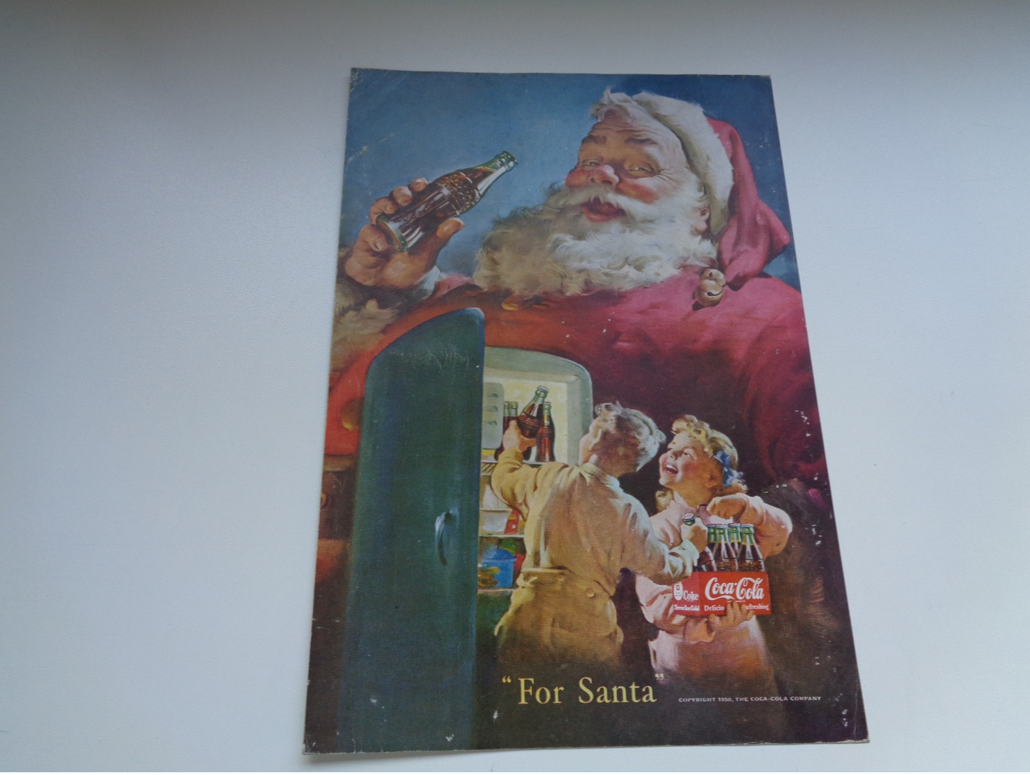 Origineel Knipsel ( 2452 ) Uit Tijdschrift " Geographic Magazine " 1950 : Sancta Claus  Père Noël  Kerstman ( 25 X 17 ) - Affiches Publicitaires