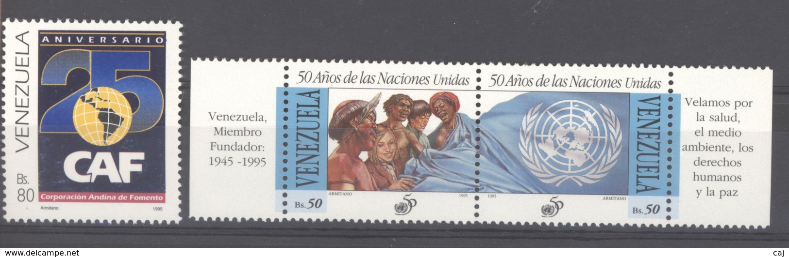 Venezuela  -  1995  :  Yv  1751-53  ** - Venezuela
