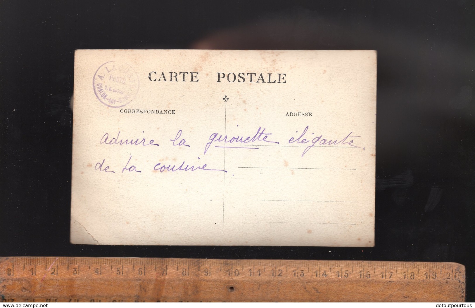 Photo Carte : Meeting Endimanché C.1910 / Photographe Atelier A LACOSTE à CHALON SUR SAONE - Chalon Sur Saone