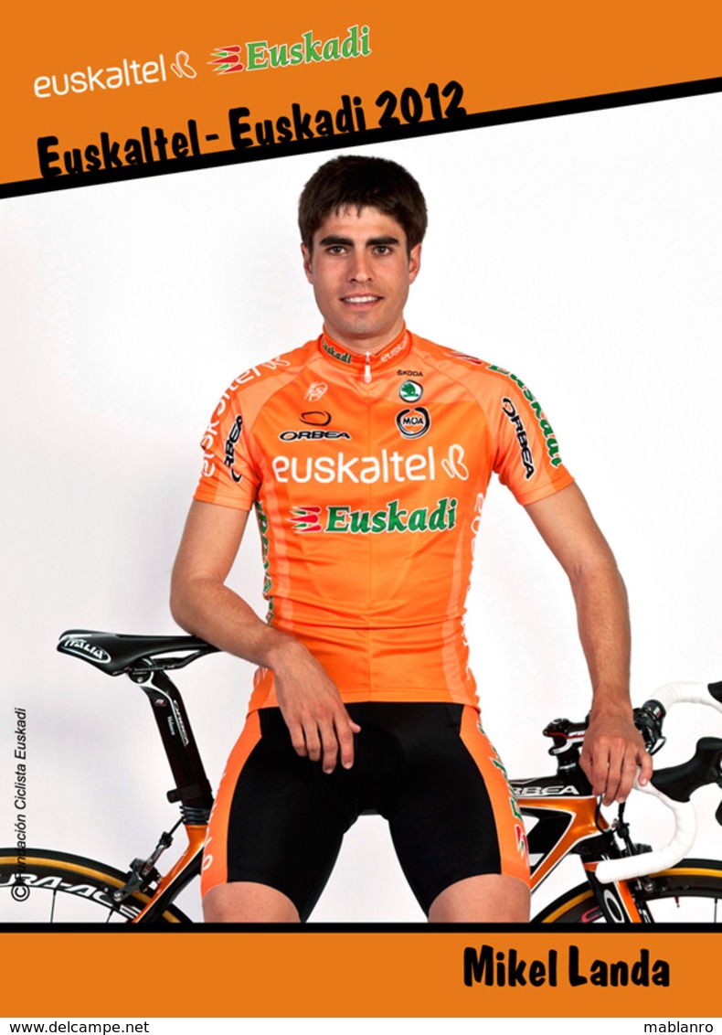 CARTE CYCLISME MIKEL LANDA TEAM EUSKALTEL 2012 - Cyclisme