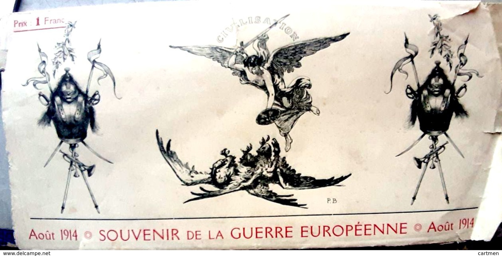 GRANDE GUERRE SOUVENIR DE LA GUERRE 1914 RARE ENSEMBLE SUR LES TRIPLE ENTENTE ET ALLIANCE CROIX ROUGE  1914