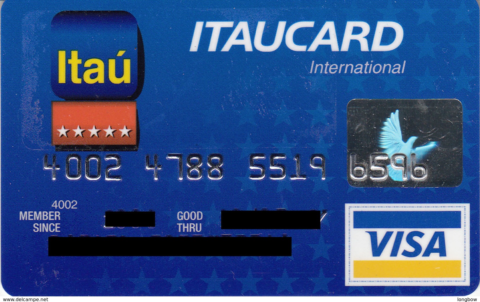 Brasil Itaucard International , Visa - Credit Cards (Exp. Date Min. 10 Years)