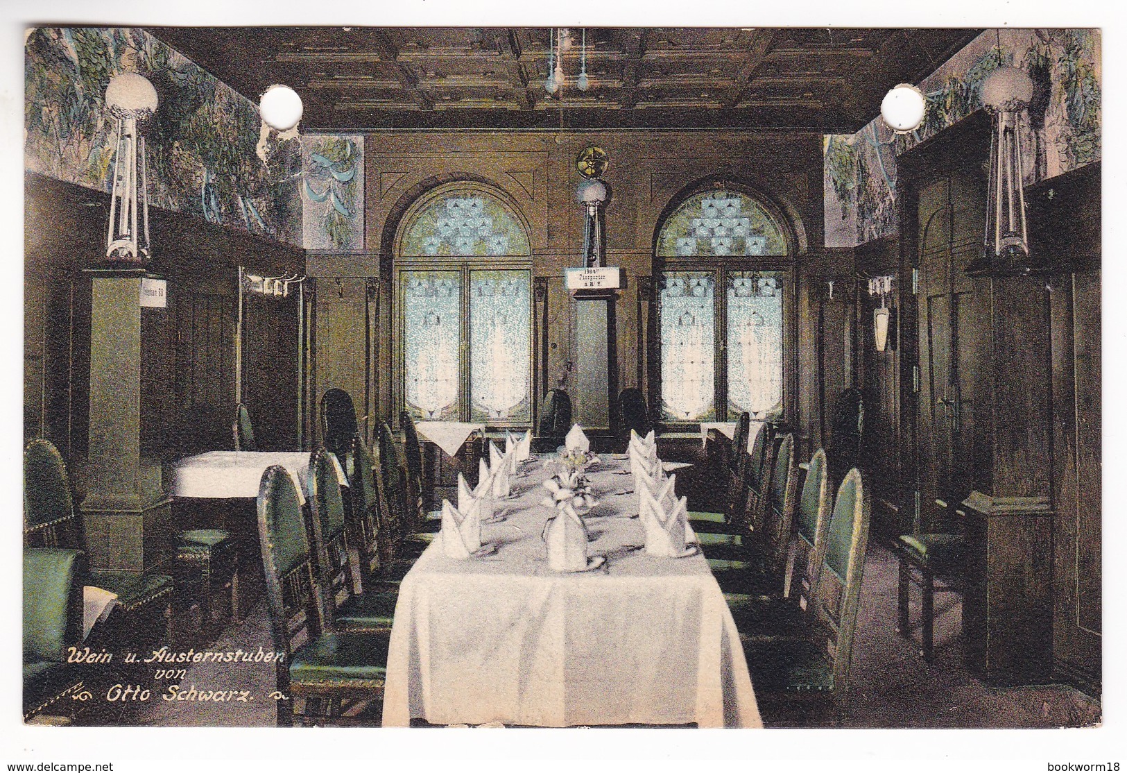 CP1239 Latvia 1930 RIGA Wein U Austernstuben Weinstuben Otto Schwarz Wine Bars - Lettland