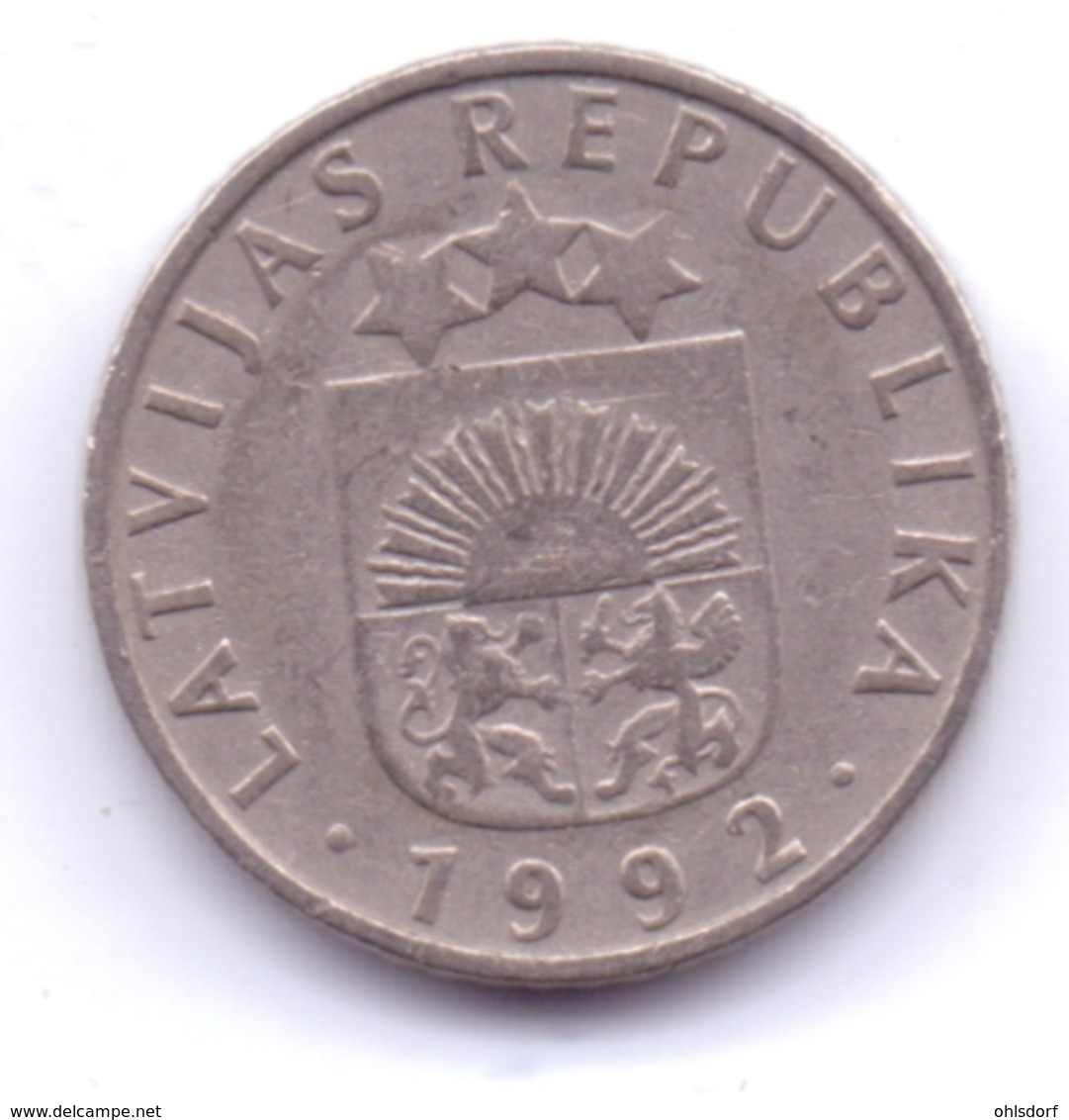 LATVIA 1992: 50 Santimu, KM 13 - Latvia