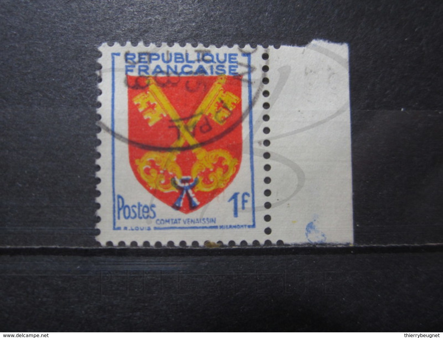 VEND BEAU TIMBRE DE FRANCE N° 1047 + BDF , COULEURS DECALEES !!! (b) - Used Stamps