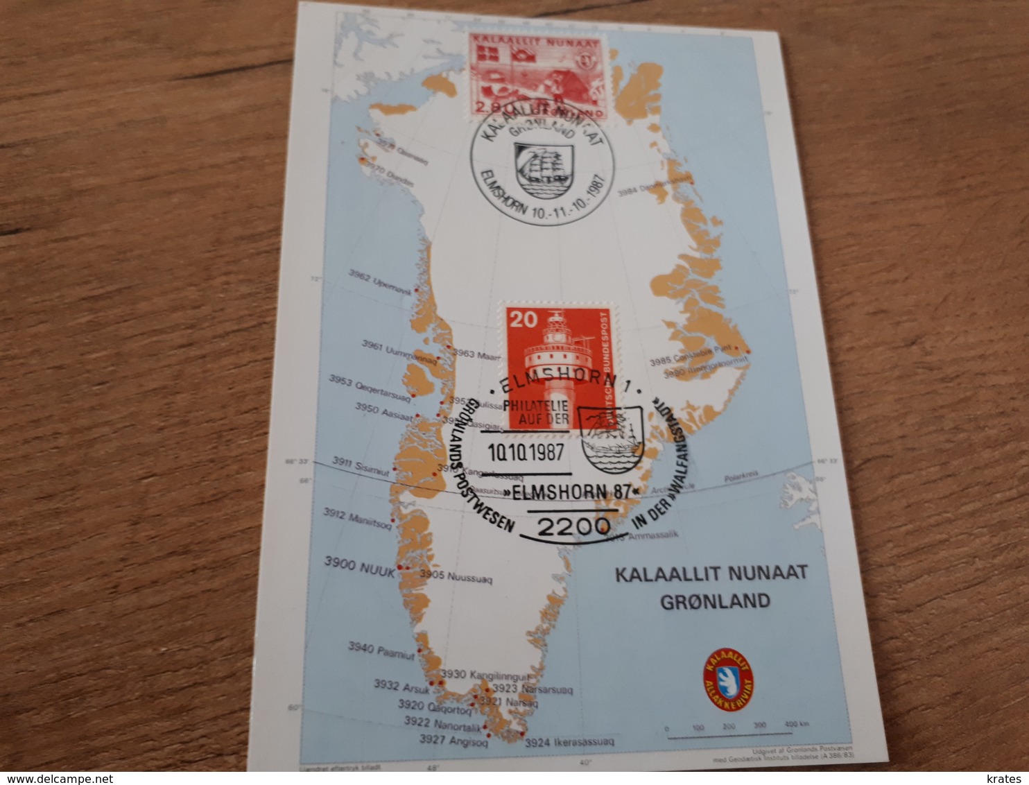 Postcard - Greenland, Mix Frankature         (V 34621) - Grönland