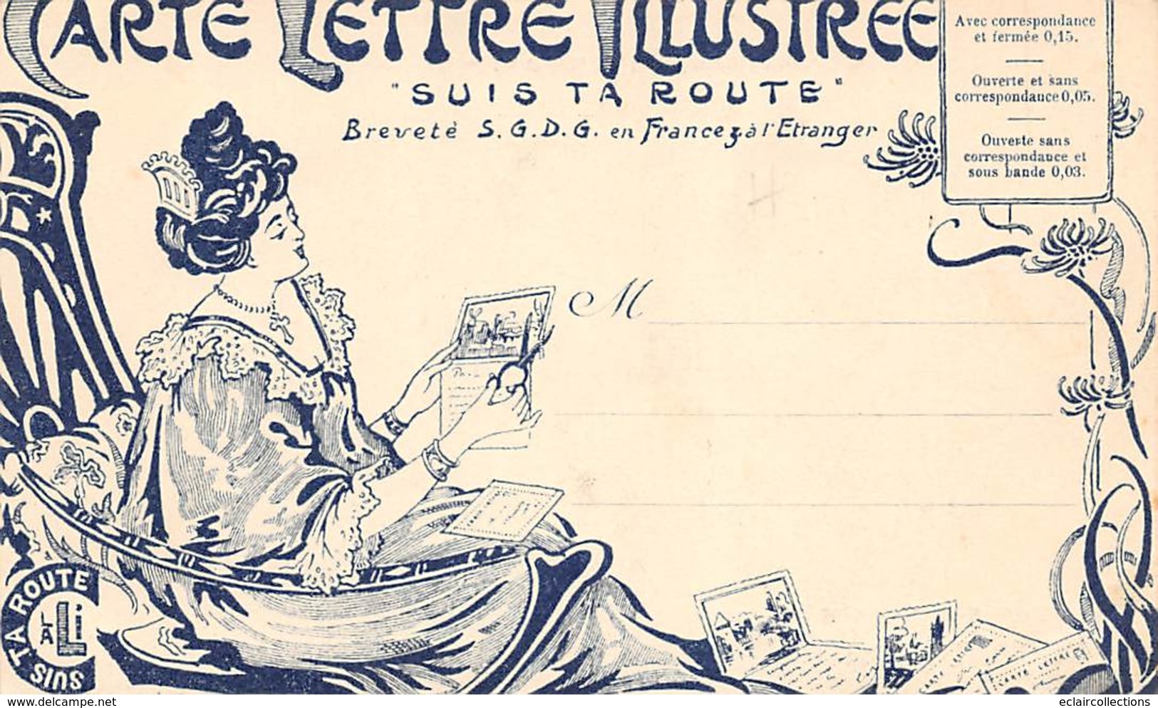 Thème: Carte Postale:       Carte Lettre Illustrée . Suis Ta Route.  Montmorillon Grotte De Lourdes    86   (Voir Scan) - Autres & Non Classés