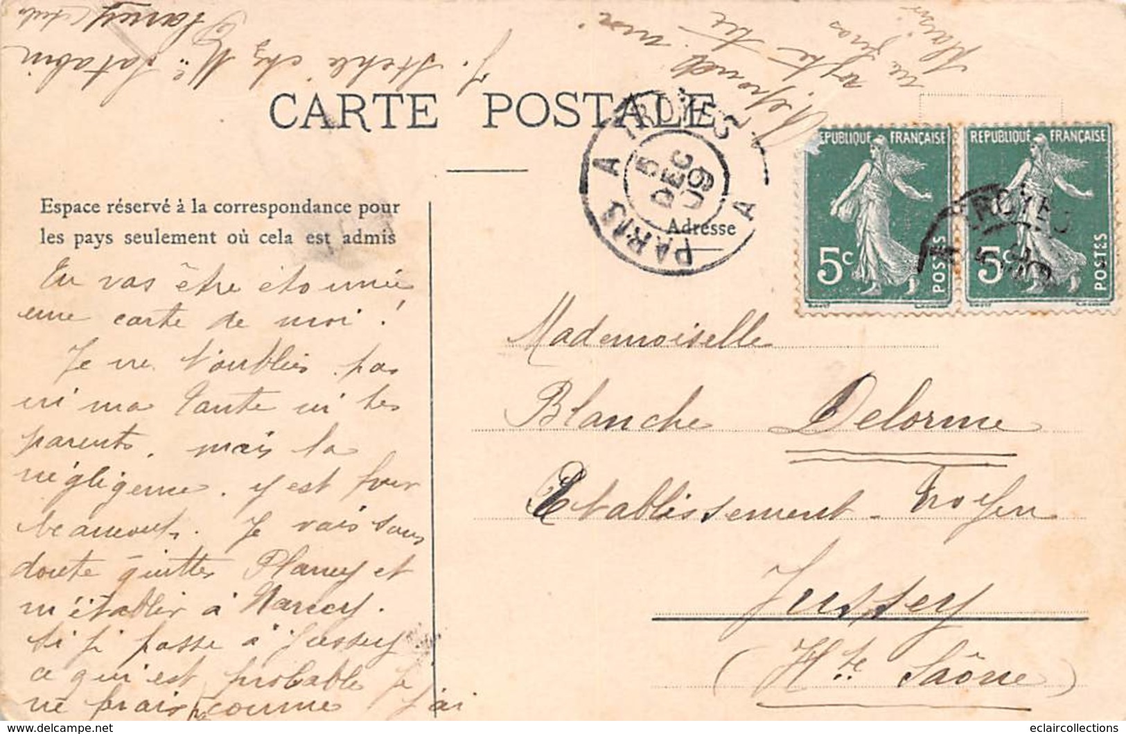 Thème: Carte Postale:       Carte Porte-Bonheur. Le Gui     (Voir Scan) - Autres & Non Classés