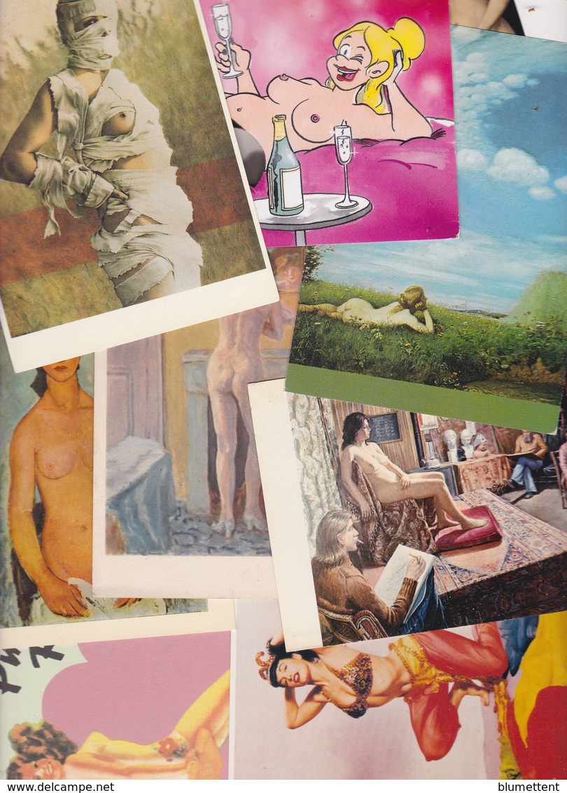 Lot 2392 De 10 CPM Nu Nude Féminin Pin Up Déshabillé érotisme Art Déstockage Pour Revendeurs Ou Collectionneurs - 5 - 99 Postcards