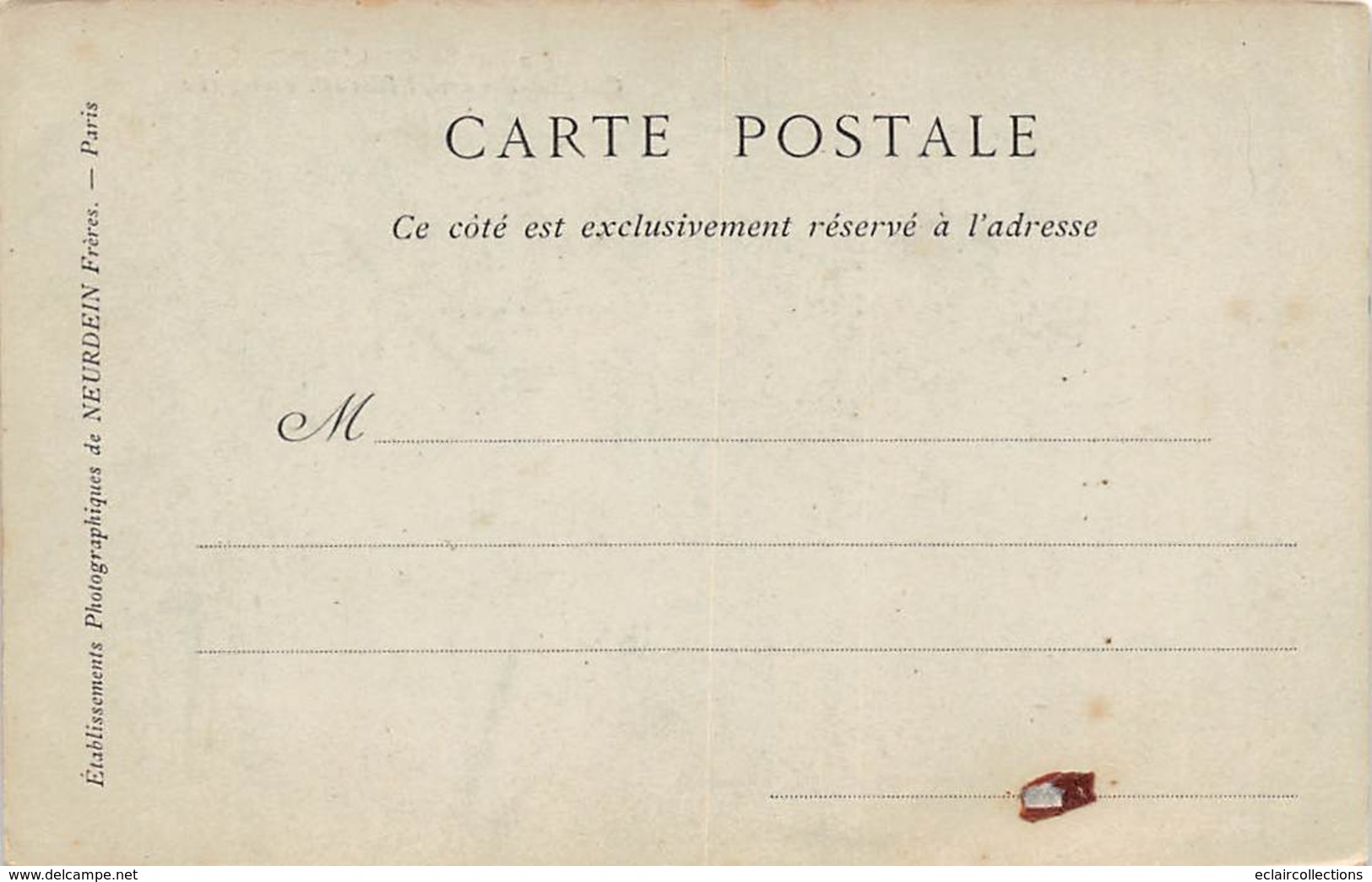 Thème: Carte Postale:       Colis Postal  Edition Neurdein    (Voir Scan) - Autres & Non Classés