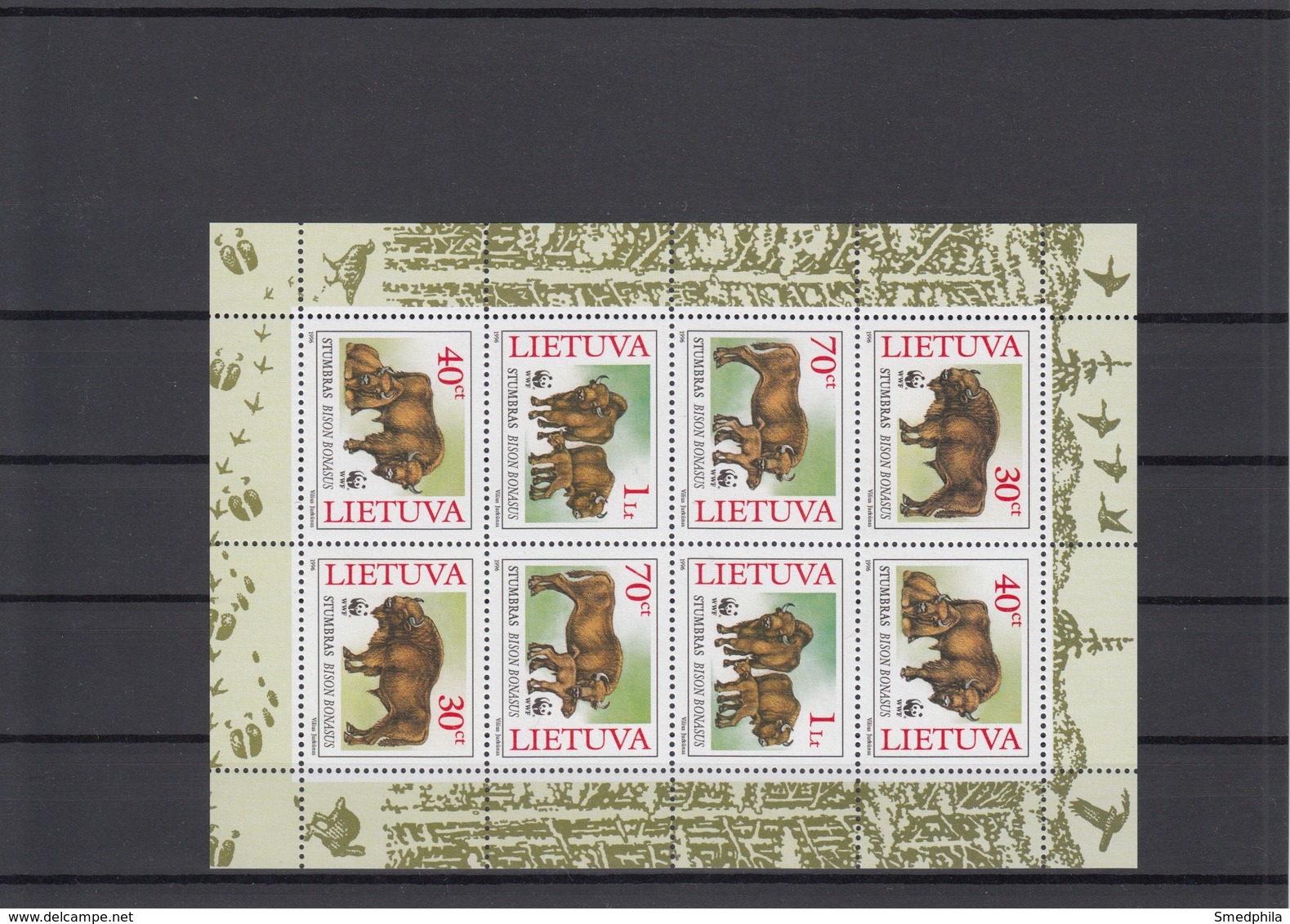 Lithuania Klb 1996 - Michel 599-602 MNH ** Bison - Lithuania