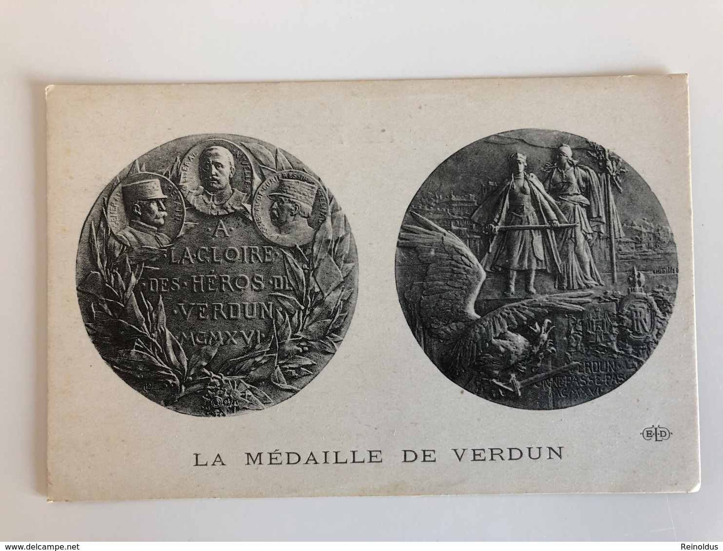 Ak Cp La Medaille De Verdun - Guerre 1914-18