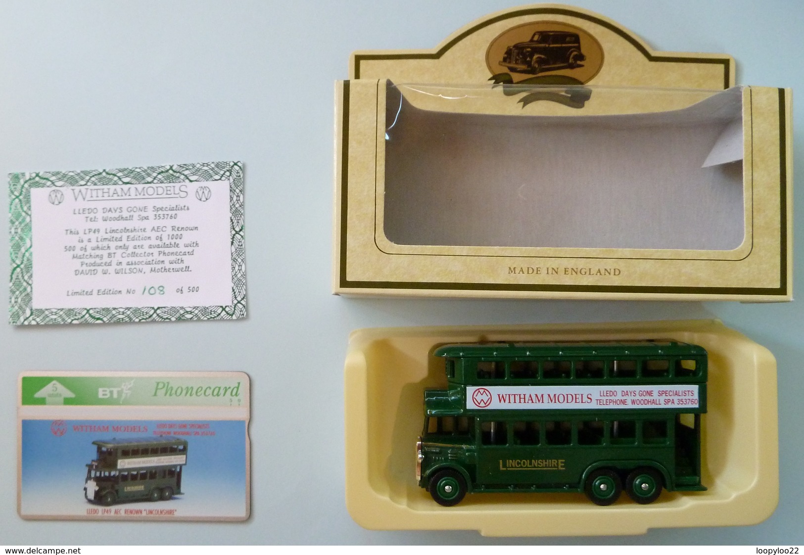 UK - Great Britain - BT & Landis & Gyr - Witham Models - With Die-Cast Model Of Bus - 324H - Limited Ed - 500ex - Mint - BT Internas