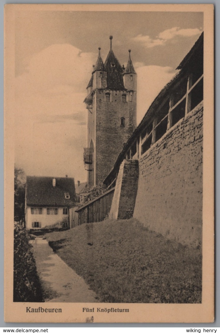 Kaufbeuren - S/w Fünf Knöpfleturm - Kaufbeuren