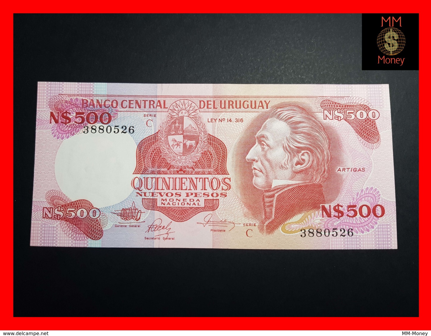 URUGUAY 500 Nuevos Pesos 1985  P. 63 B   UNC - Uruguay