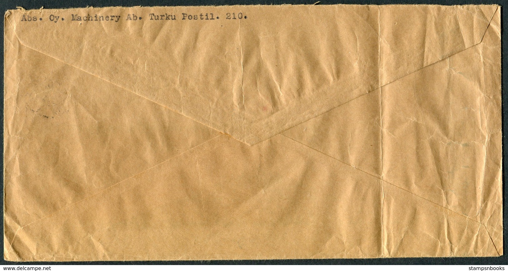 1942 Finland Turku-Abo Franking Machine Feldpost Censor Cover. Deutscher Wehrmacht. - Briefe U. Dokumente