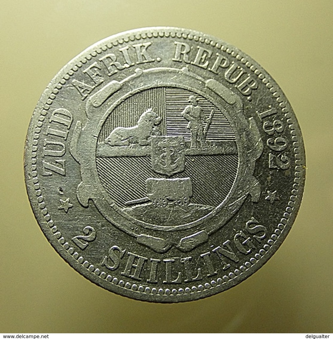 South Africa 2 Shillings 1892 Silver - Südafrika