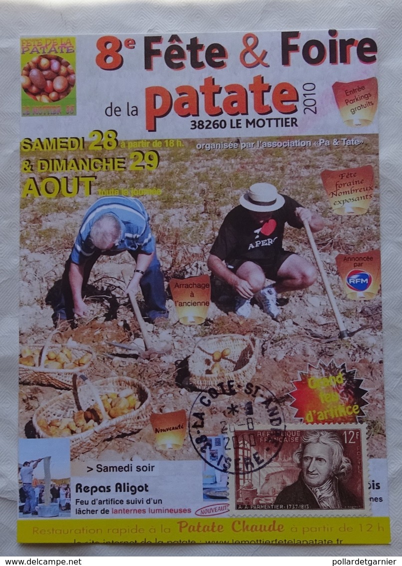 Carte Maximum Card  Fête De La Patate Pomme De Terre  2010 Carte Photo Timbre Parmentier - Landwirtschaft