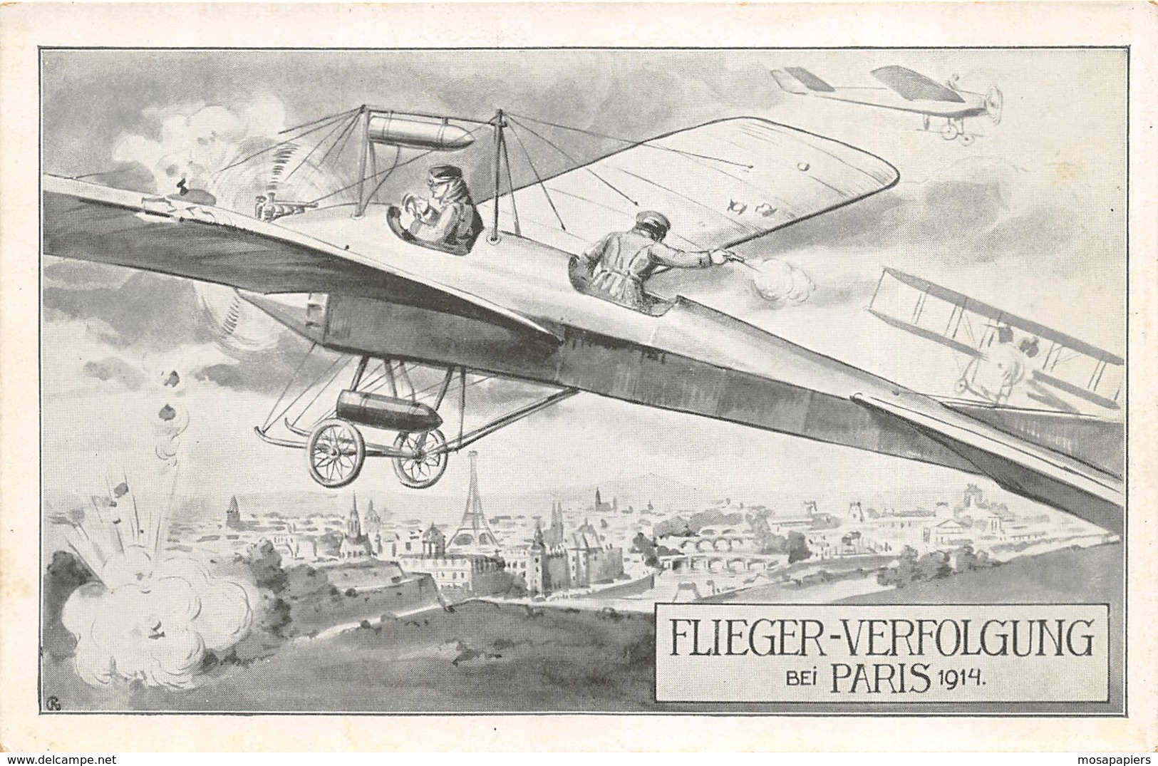 Flieger-Verfolgung Bei Paris 1914 - Uniforms