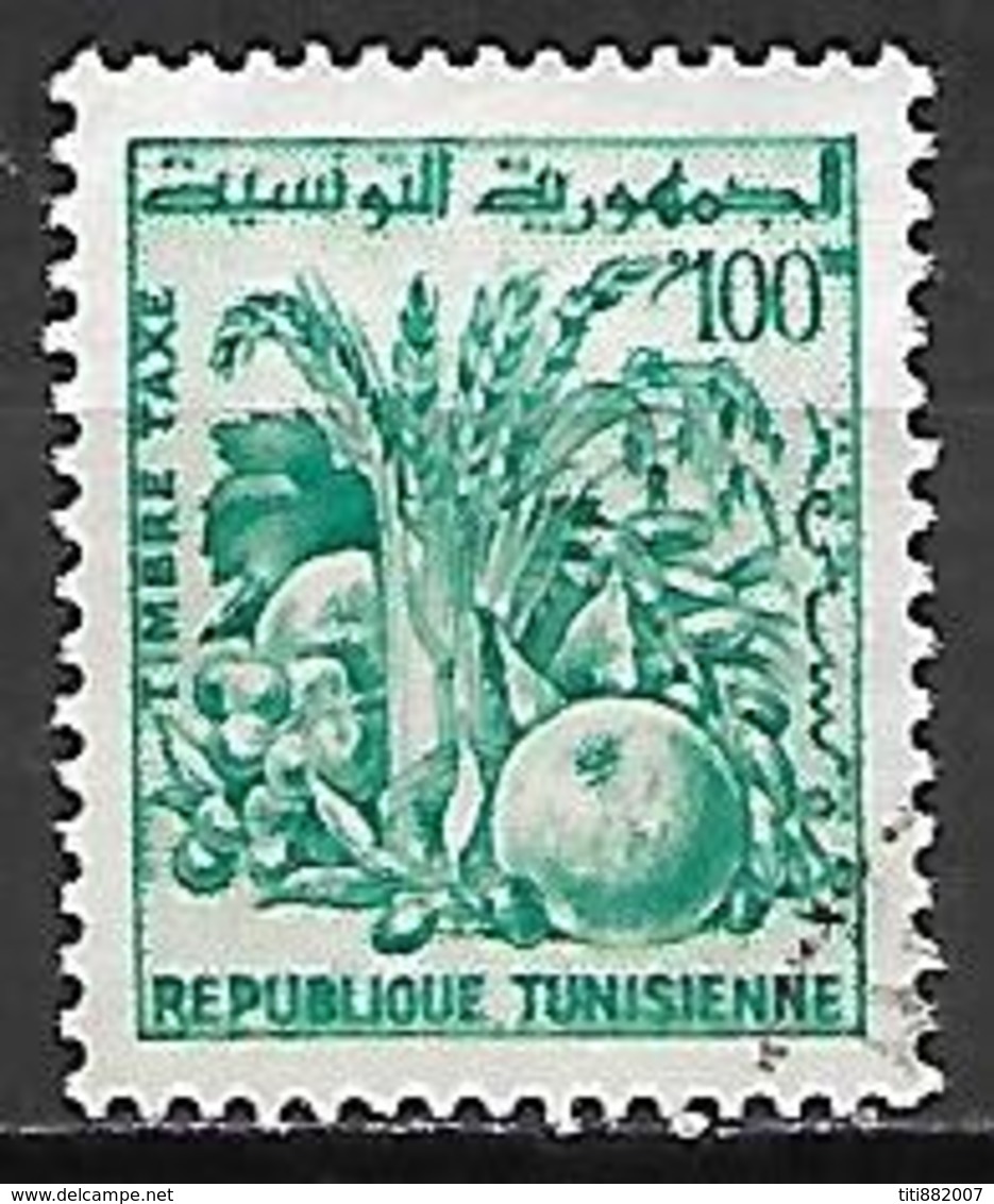 TUNISIE   -   TAXE  -   1977  .  Y&T N° 83 Oblitéré.  Fruits - Tunisia (1956-...)