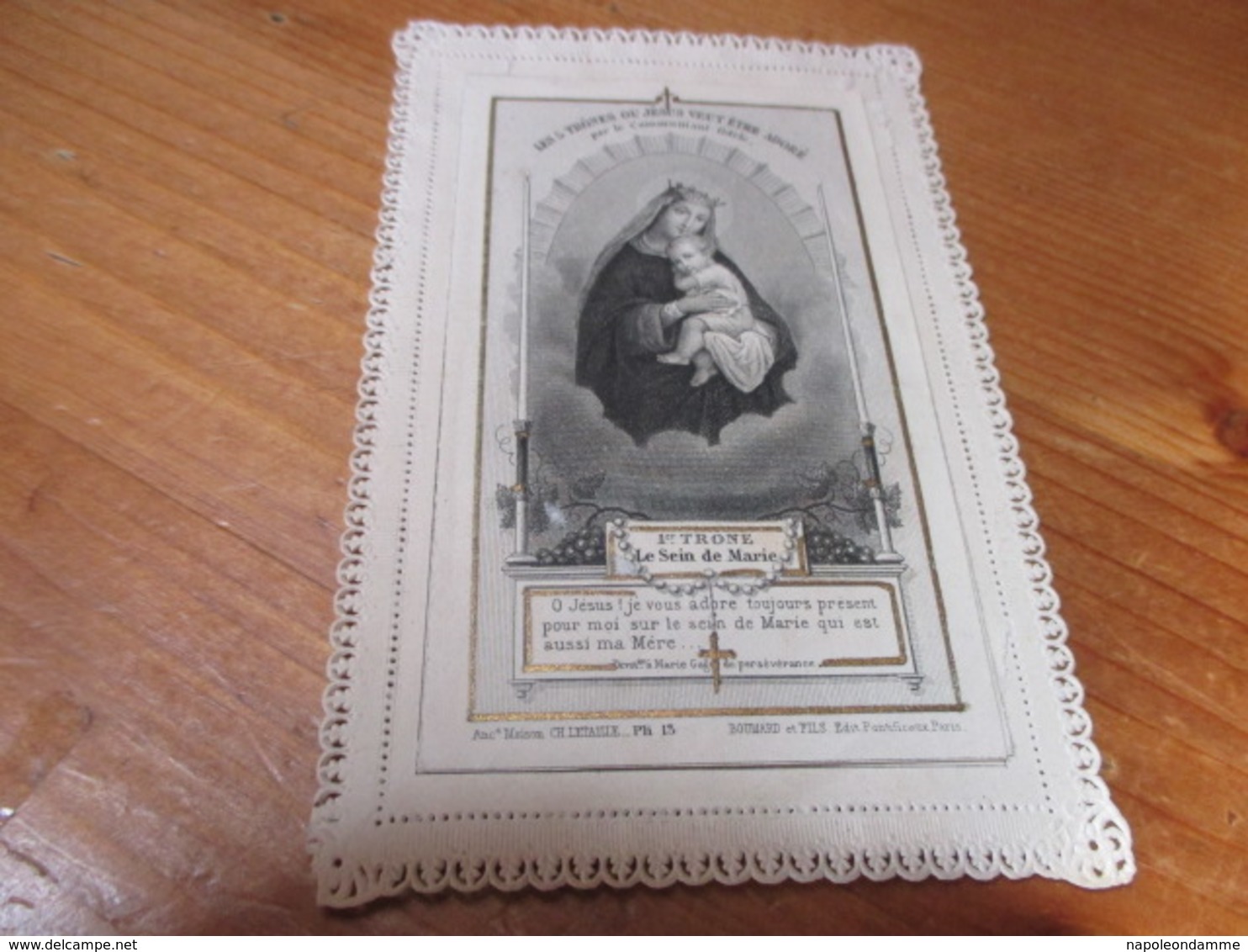 Holy Card Lace, Kanten Prentje, - Santini