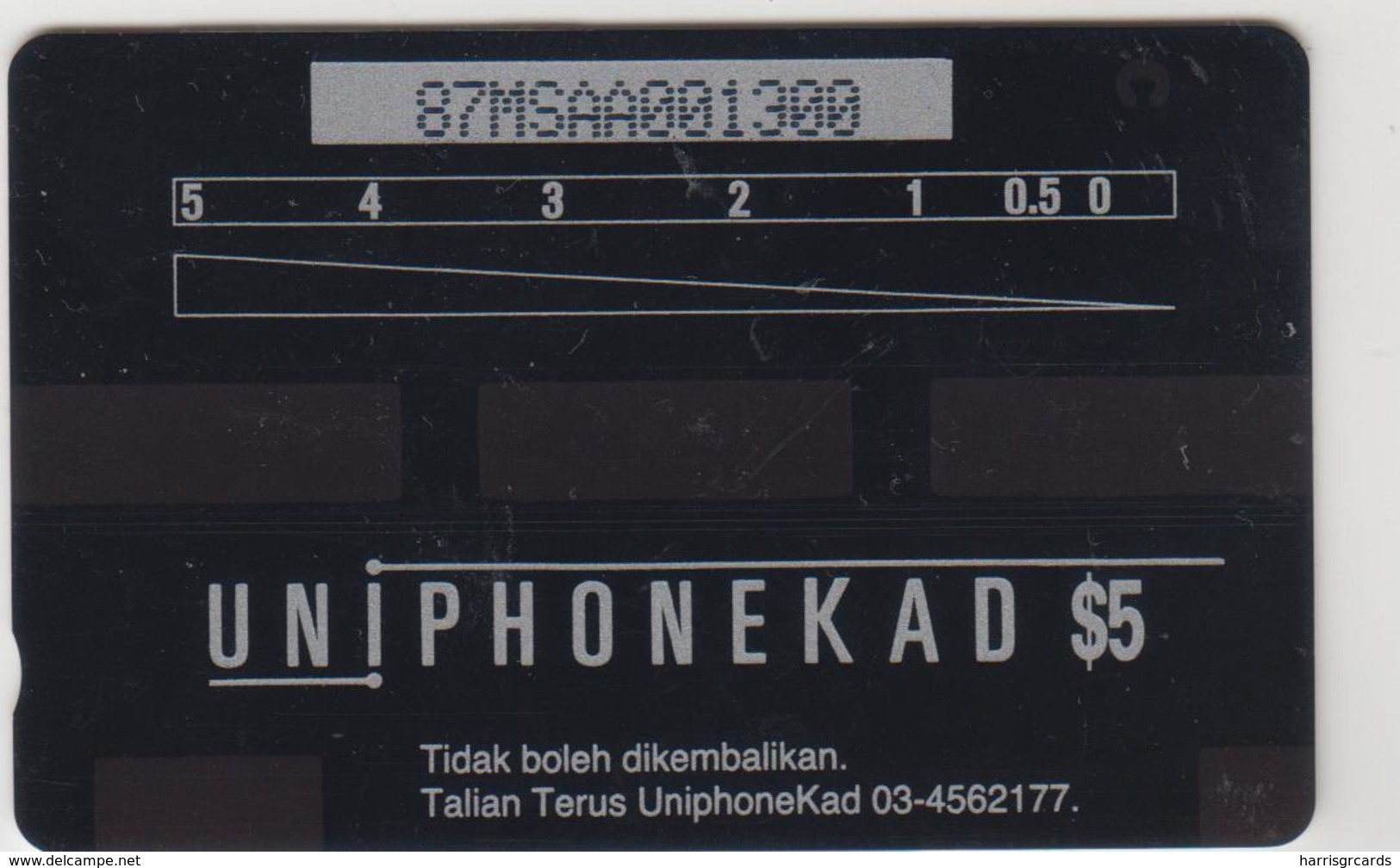 MALAYSIA (Uniphonekad)- Hong Kong Cards Exh. 94, CN:87MSAA, 1994, Tirage 5.000, Used - Maleisië