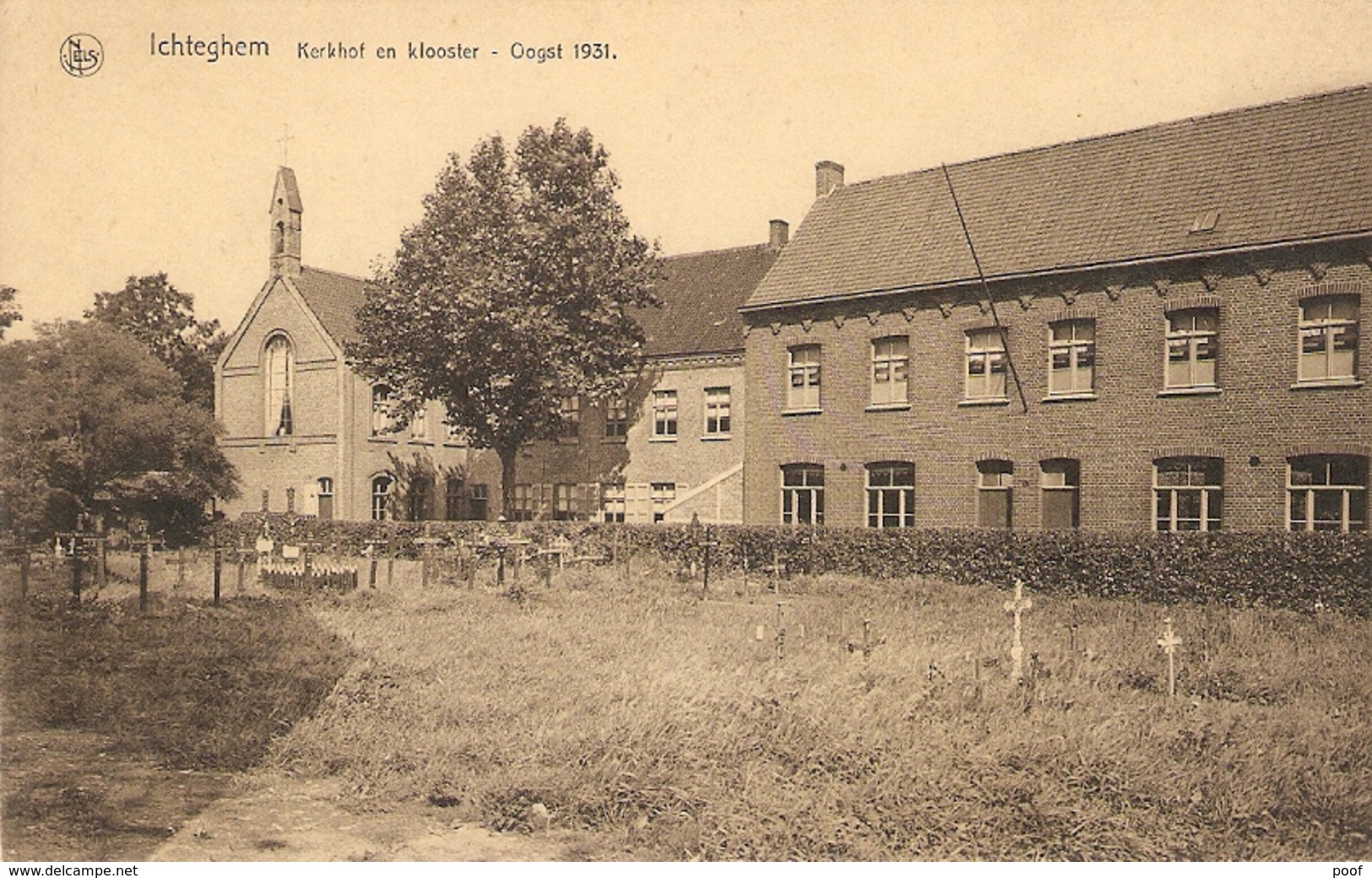 Ichteghem : Kerkhof En Klooster . Oogst 1931 - Ichtegem