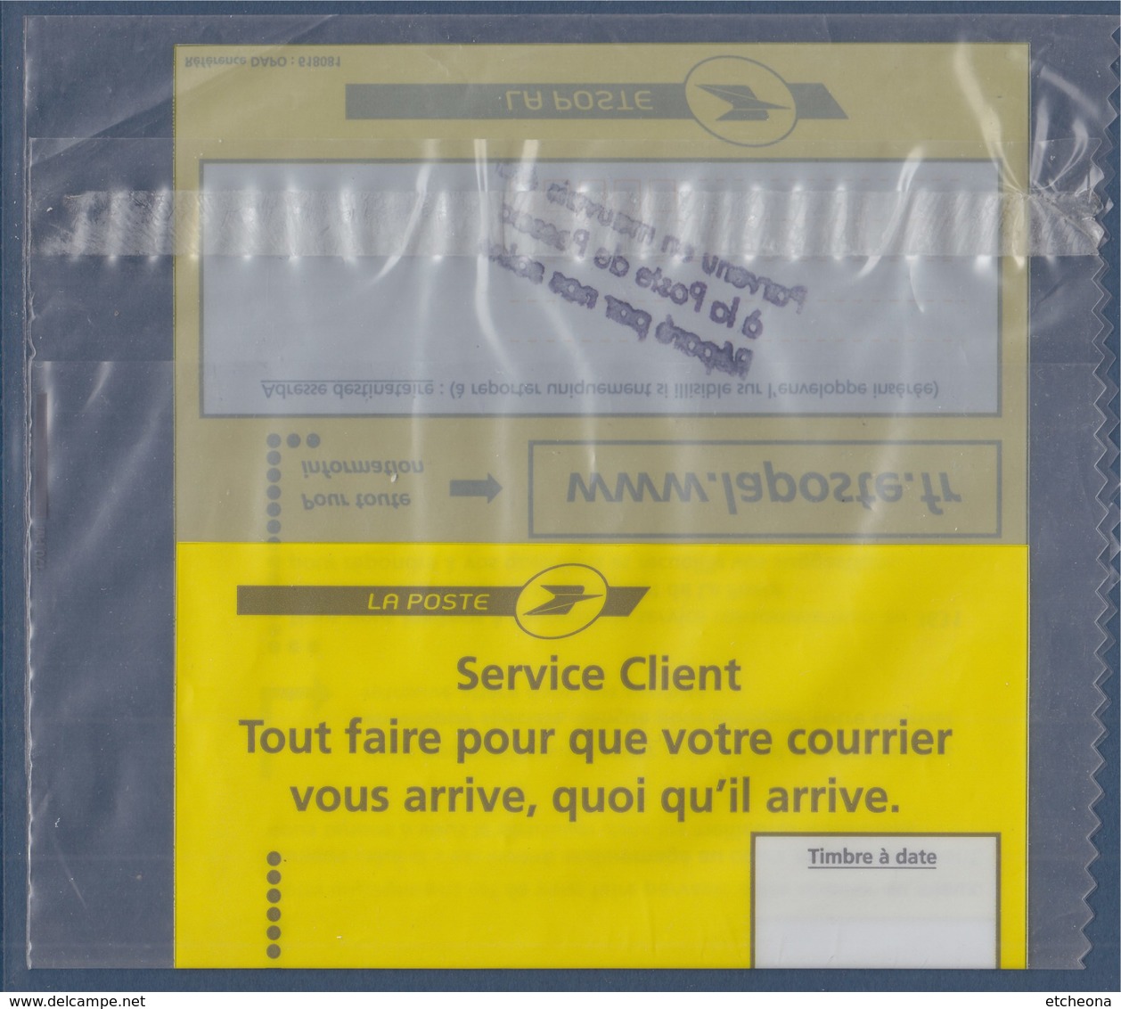 Pour Lettre Accidentée Dans Le Tri Pochette Spéciale De La Poste - Unfallpost