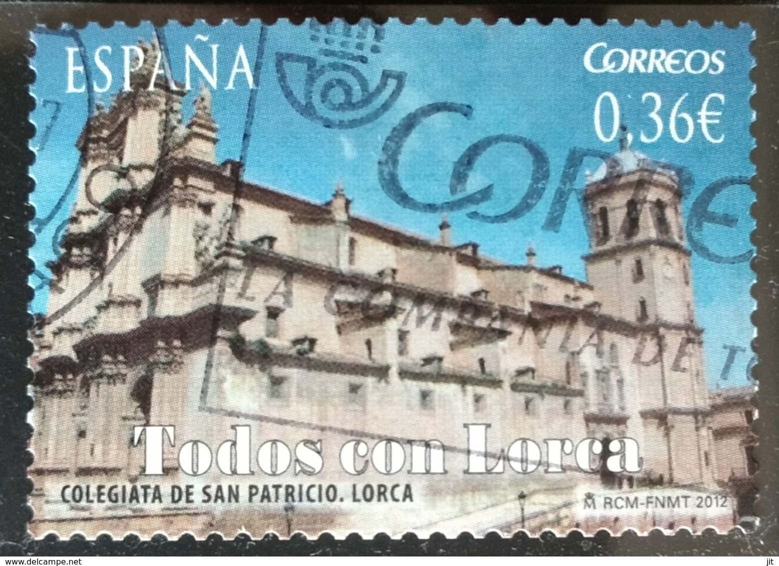 128. SPAIN 2012 (05 DIFF) USED STAMP LORCA CASTLE - Gebraucht