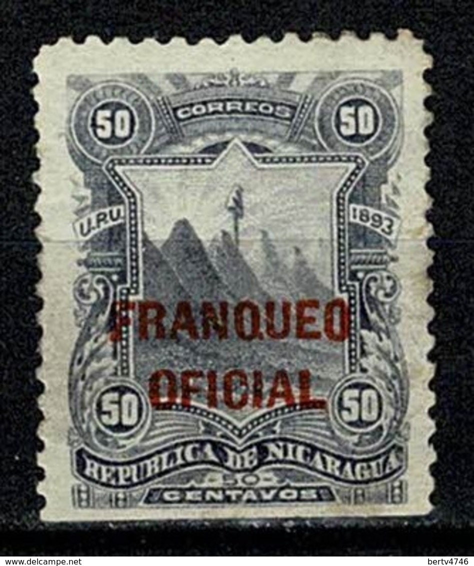 Nicaragua 1893 Frandueo Oficial  (2 Scans) - Nicaragua