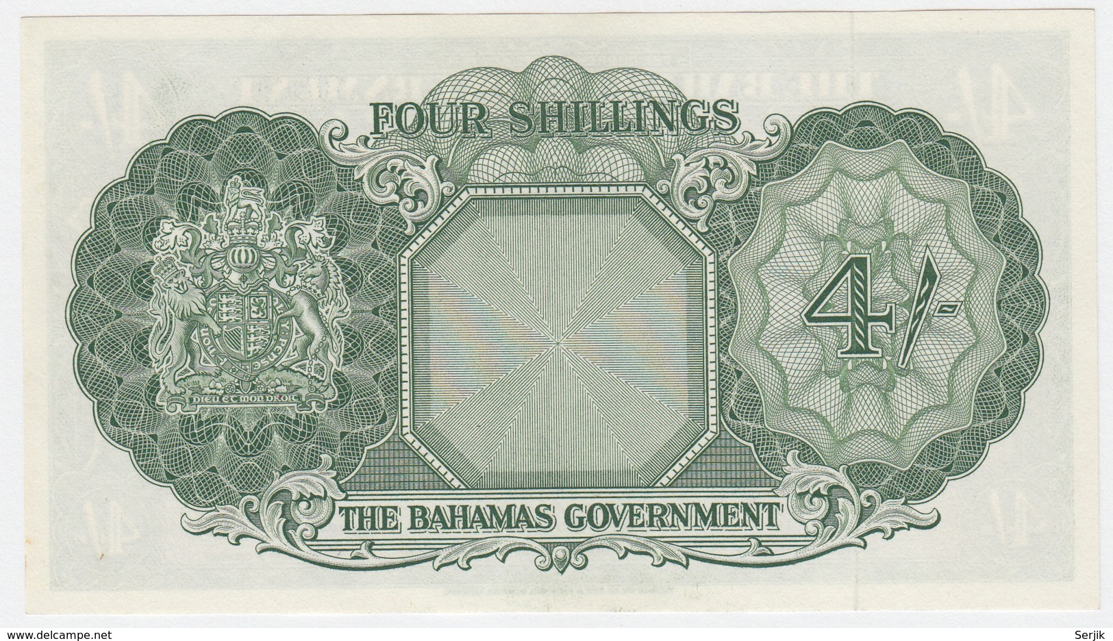 Bahamas 4 Shillings 1953 UNC NEUF Crisp Banknote Pick 13d 13 D - Bahamas