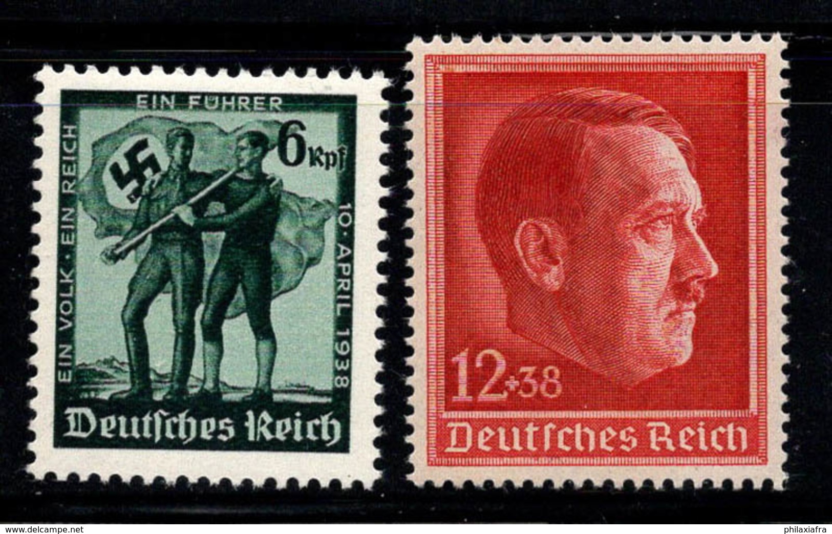 Empire Allemand 1938 Mi. 663-664 Neuf ** 100% Histoire, Personnalité - Ungebraucht