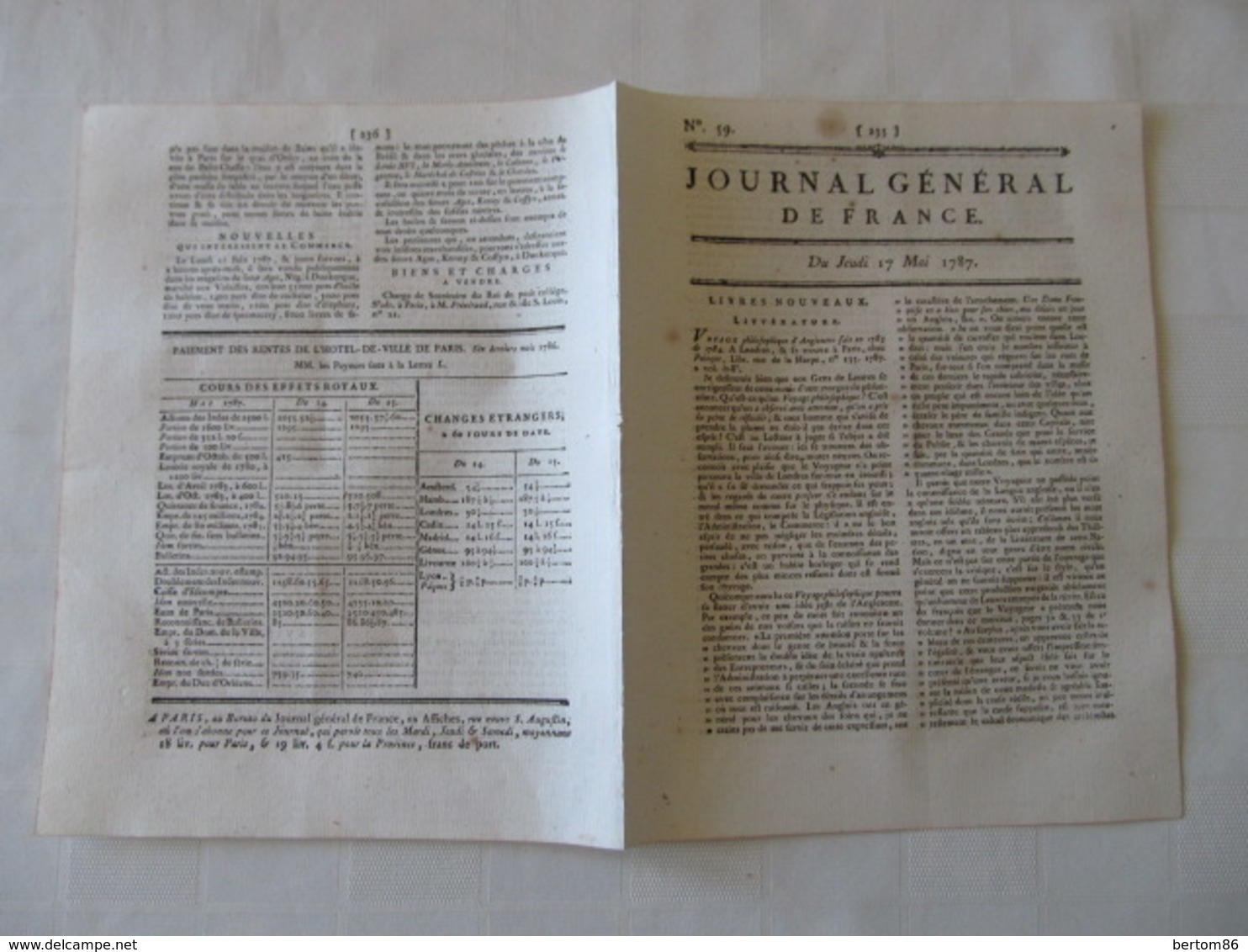 BALEINES - CACHALOTS , DANS LES MAGASINS DU SIEUR AGET A DUNKERQUE - JOURNAL GENERAL DE FRANCE 1747. - Kranten Voor 1800