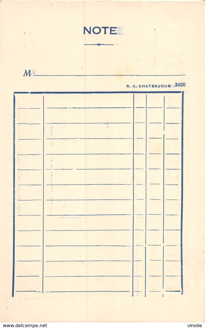 20-7943 : CARTE DE VISITE.  HOTEL DE FRANCE. M. MANIERE. A BONNEVAL - Charmoy