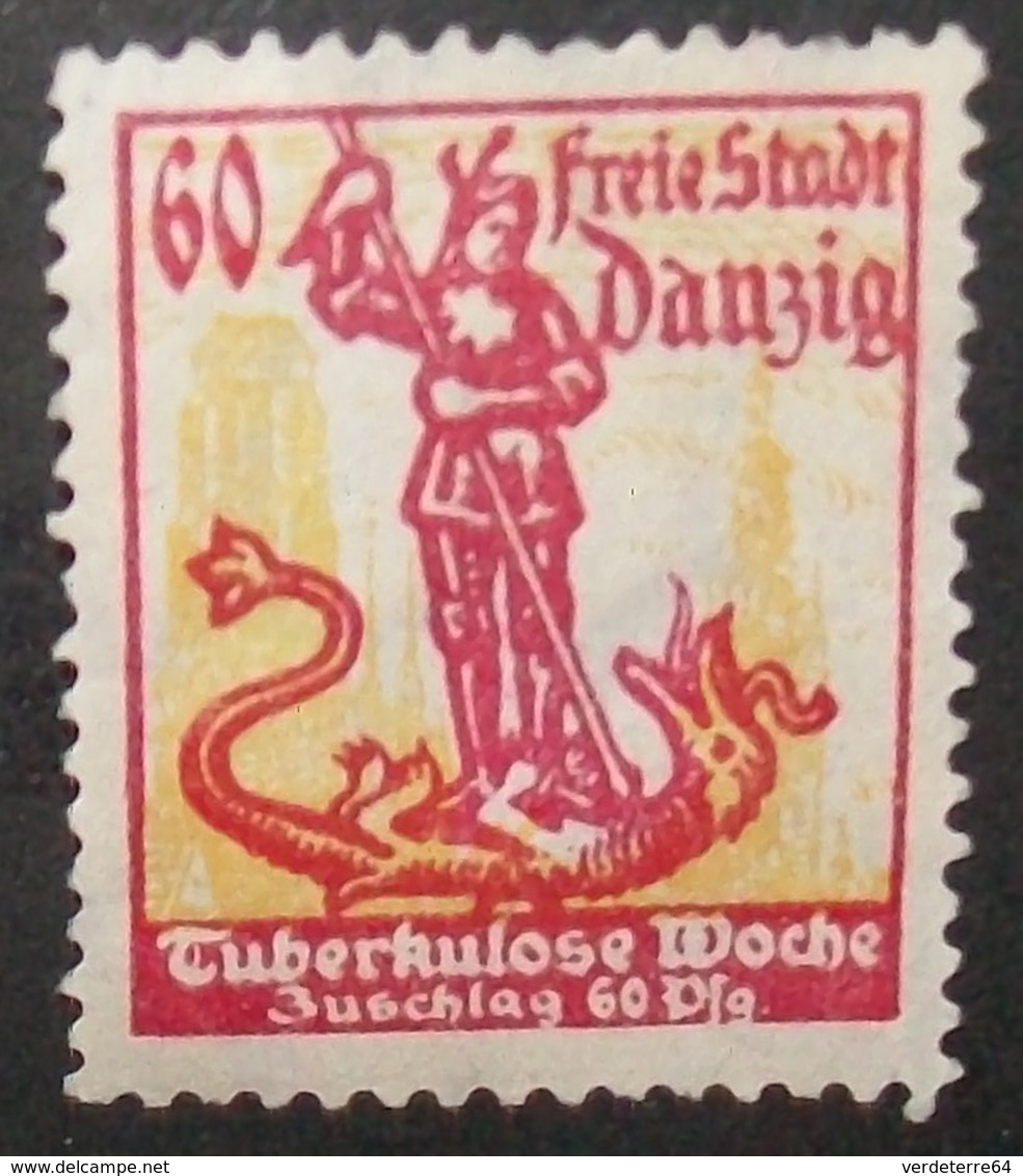 N°2135H BRIEFMARKE DEUTSCHES REICH DANZIG NEU OHNE GUMMI - Autres & Non Classés