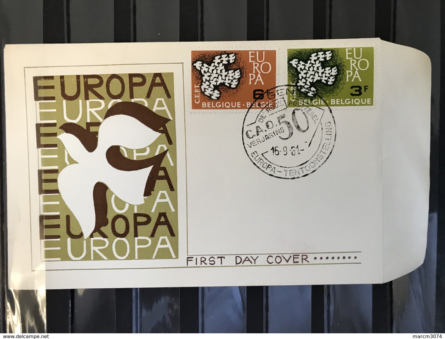 FDC 1193/1194 EUROPA 1961 FSP ZELDZAAM.STEMPEL GENT - 1961-1970