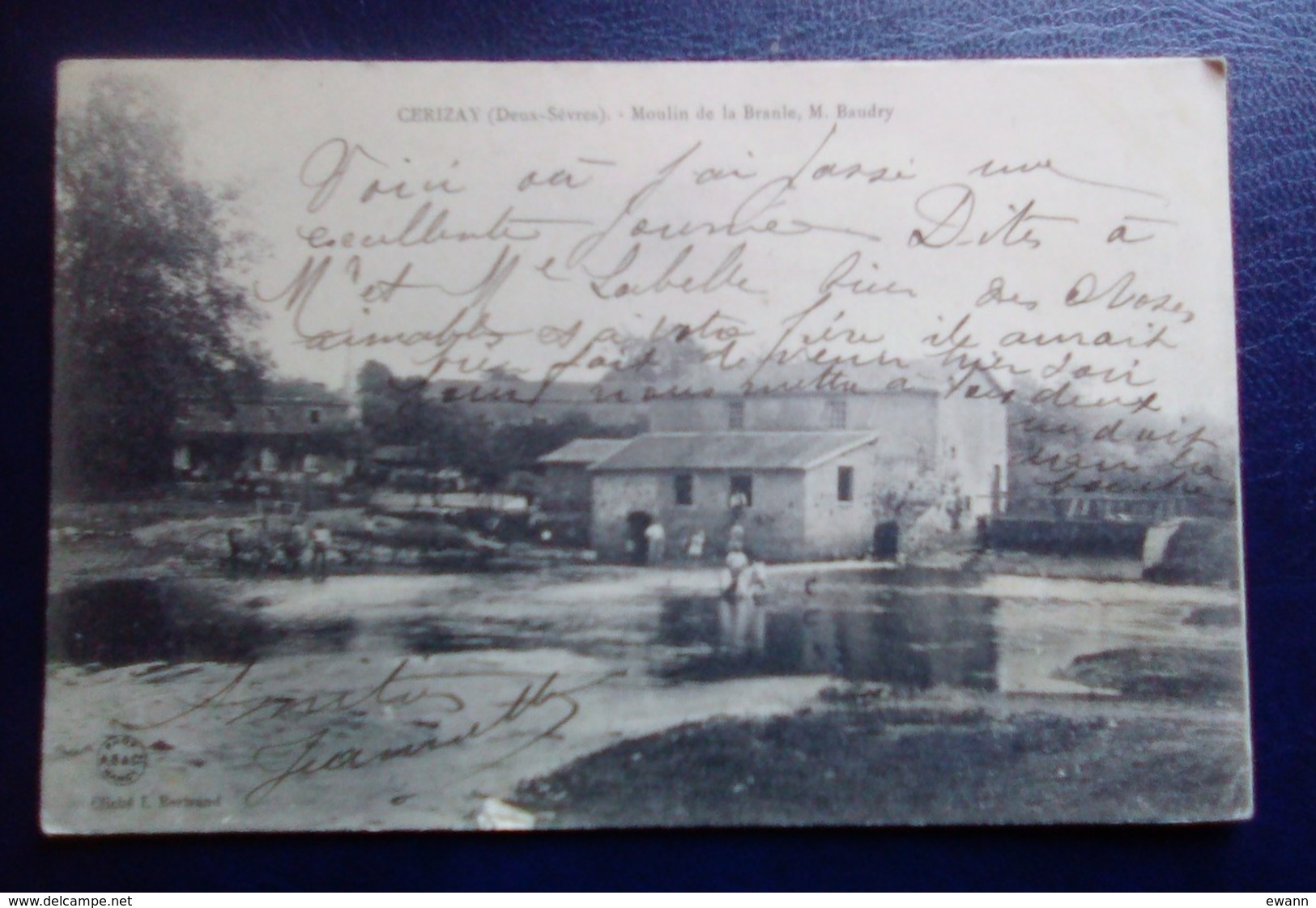 Carte Postale Ancienne -Cerizay - Moulin De La Branle, M.Baudry - Cerizay