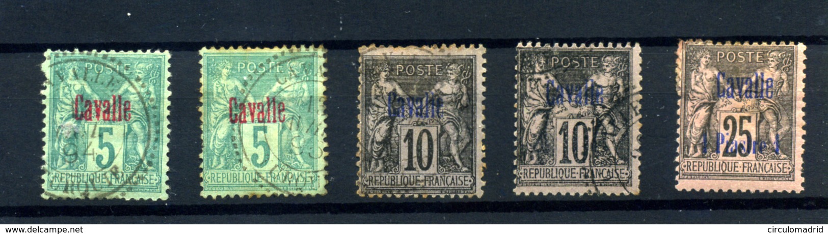 Cavalle Nº 1/1ª, 3/4 Y 6.  Año 1893-1900 - Used Stamps