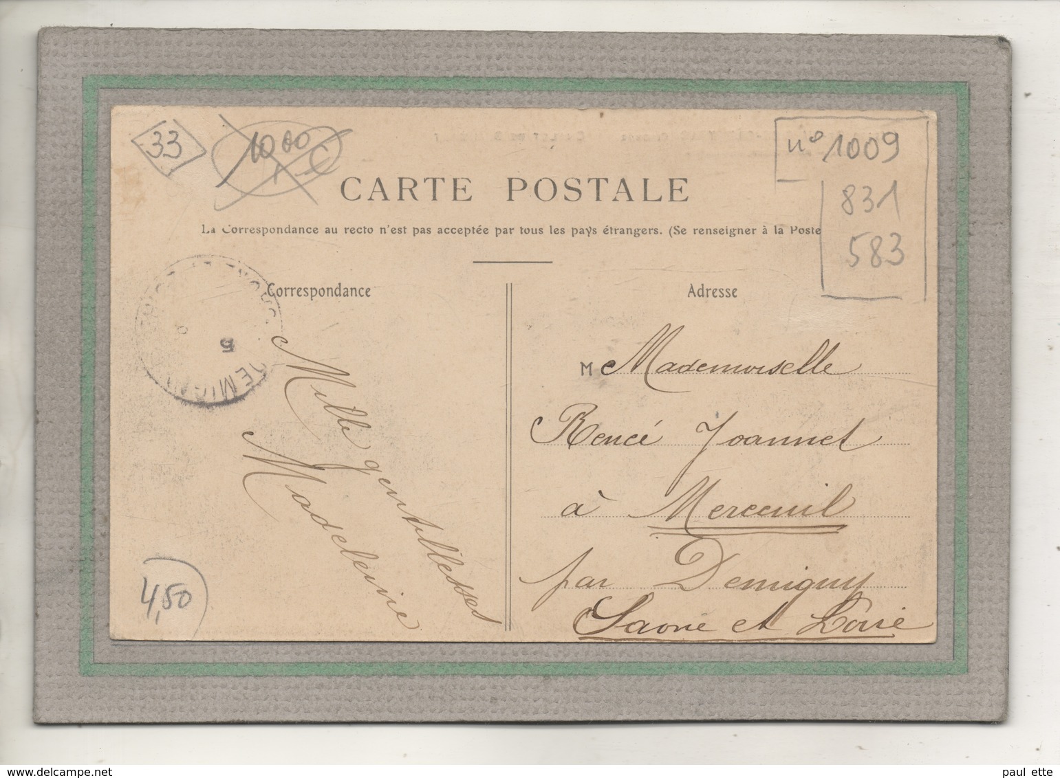 CPA (33) SAINT-SULPICE-CAMEYRAC - Aspect Du Chalet De Beaumont En 1907 - Other & Unclassified