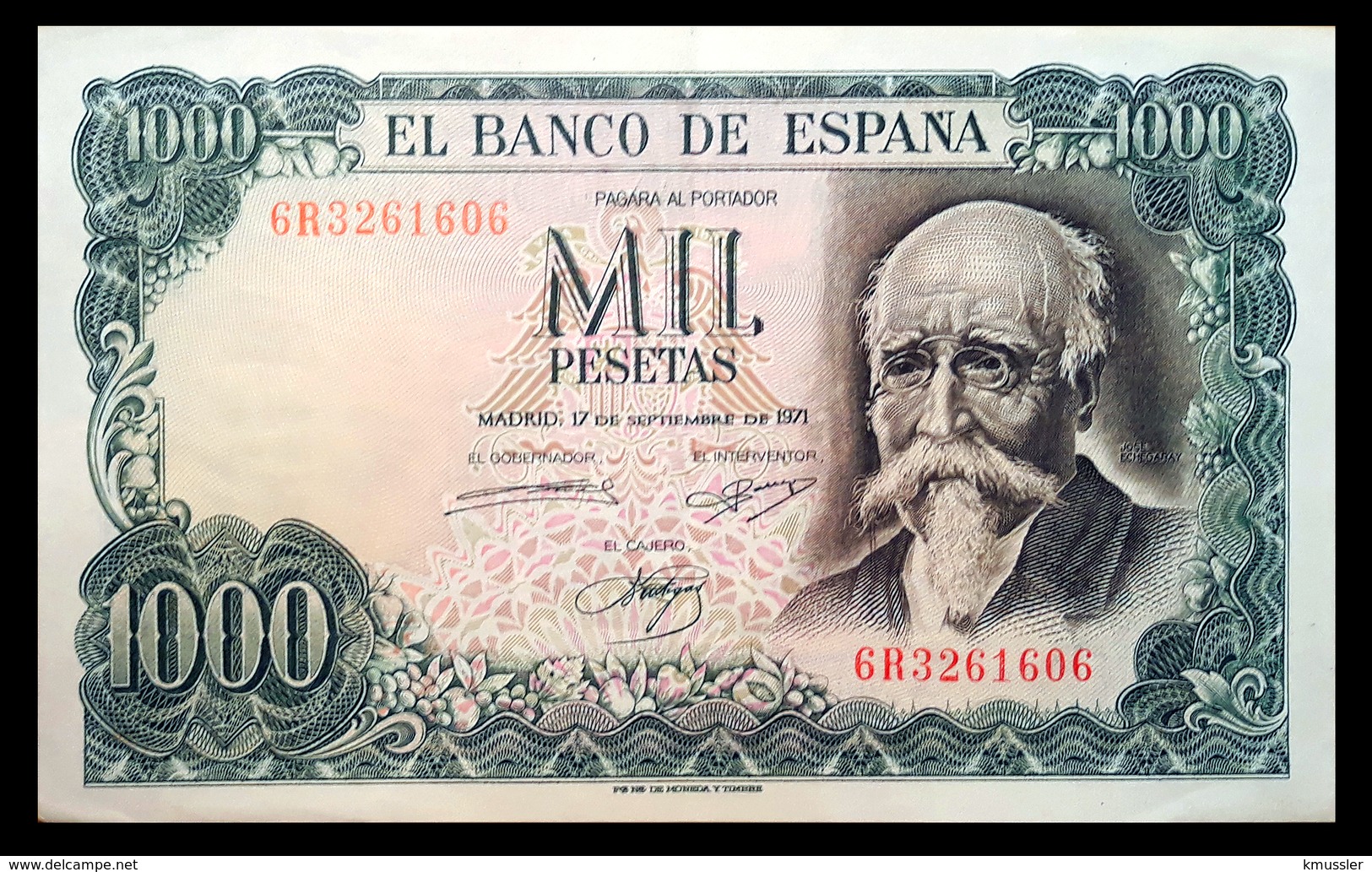 # # # Banknote Spanien (Spain) 1.000 Pesetas 1971 AU # # # - 1000 Pesetas